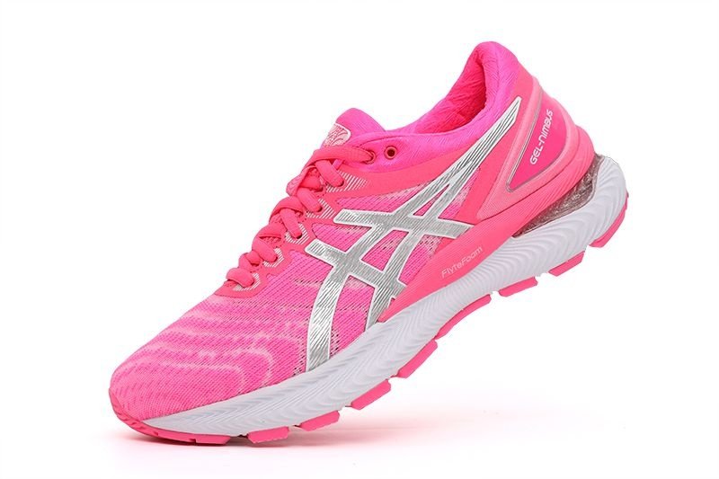 T nis Asics Gel Nimbus 22 Rosa e Prata Feminino T nis Corrida