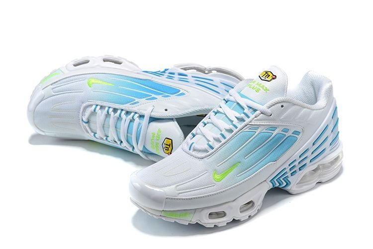 Tênis Nike Air Max Plus 3 - Branco Azul Claro e Verde - Feminino Tênis  Corrida - Seu Próximo Tênis Esportivo Está Aqui!