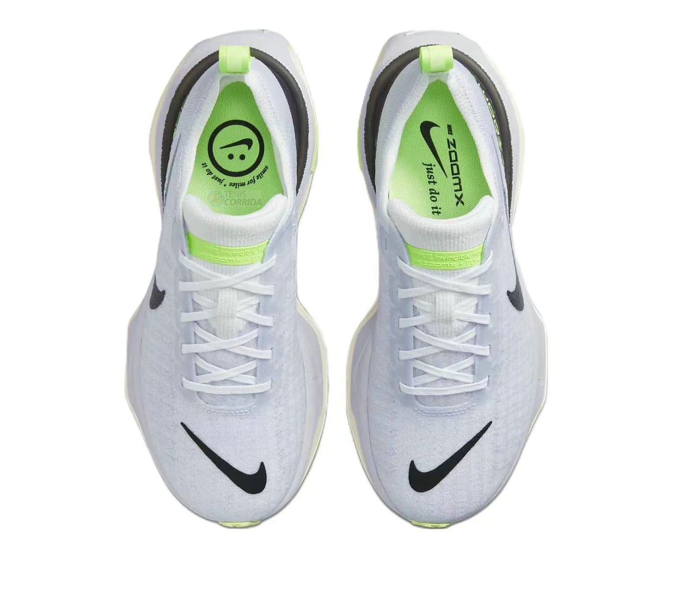 Tênis Nike Zoomx Invincible Run Flyknit 3 Feminino - Branco e Verde Tênis  Corrida - Seu Próximo Tênis Esportivo Está Aqui!