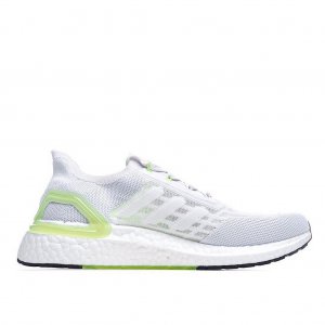 Tênis Adidas UltraBoost 20 - Branco e Verde Claro - Masculino