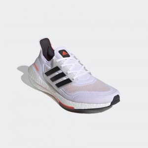 Tênis Adidas UltraBoost 21 - Branco Preto e Laranja - Tokyo - Feminino