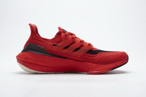 Tênis Adidas UltraBoost 21 - Vermelho e Preto - Masculino