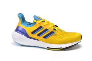 Tênis Adidas UltraBoost 22 - Amarelo e Azul - Masculino - TAM 38