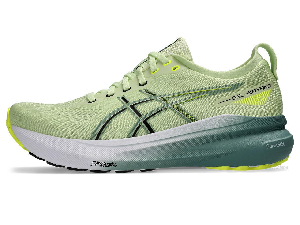 Tênis Asics Gel Kayano 31 - Verde e Branco - Masculino