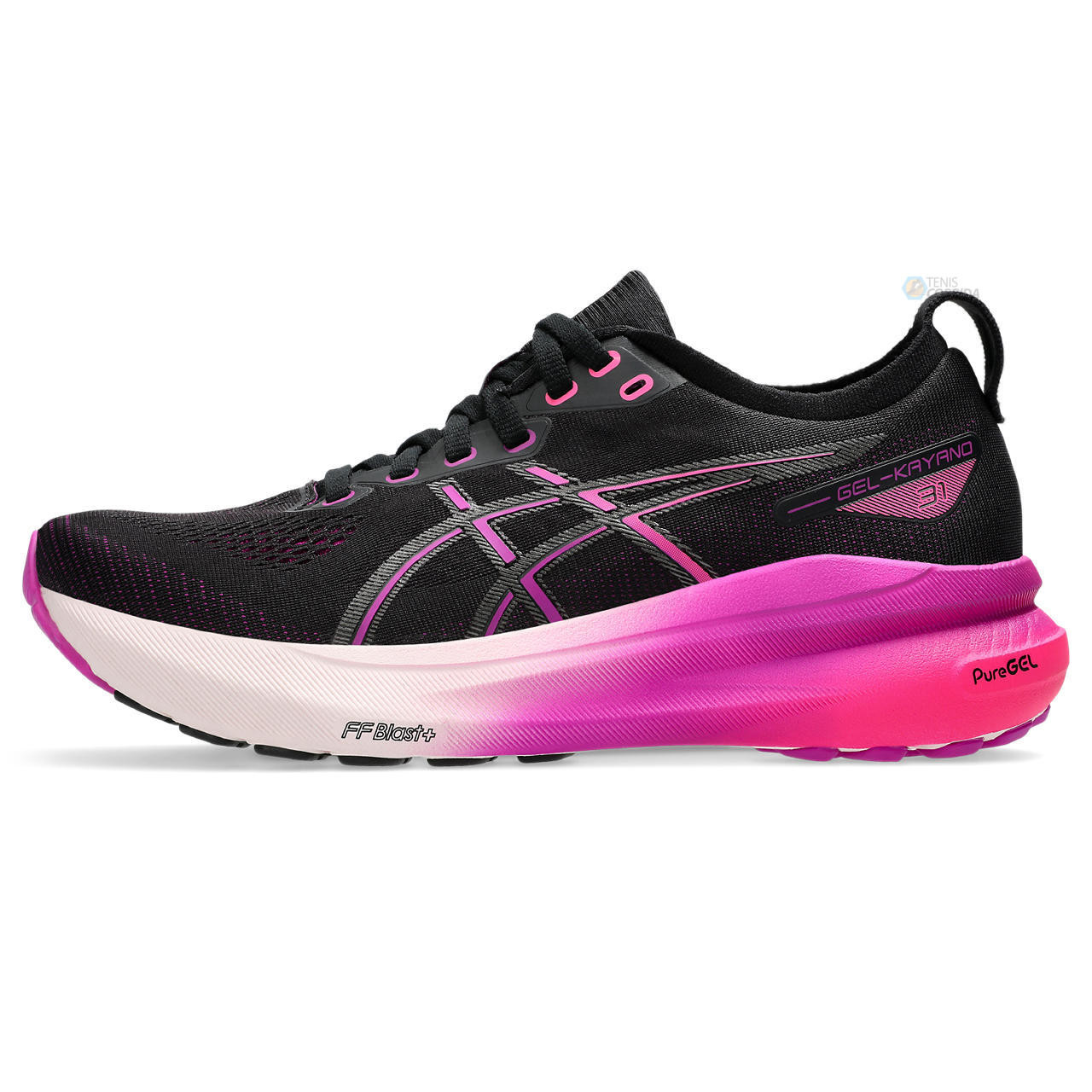 Tênis Asics Gel Kayano 31 - Preto e Rosa - Feminino