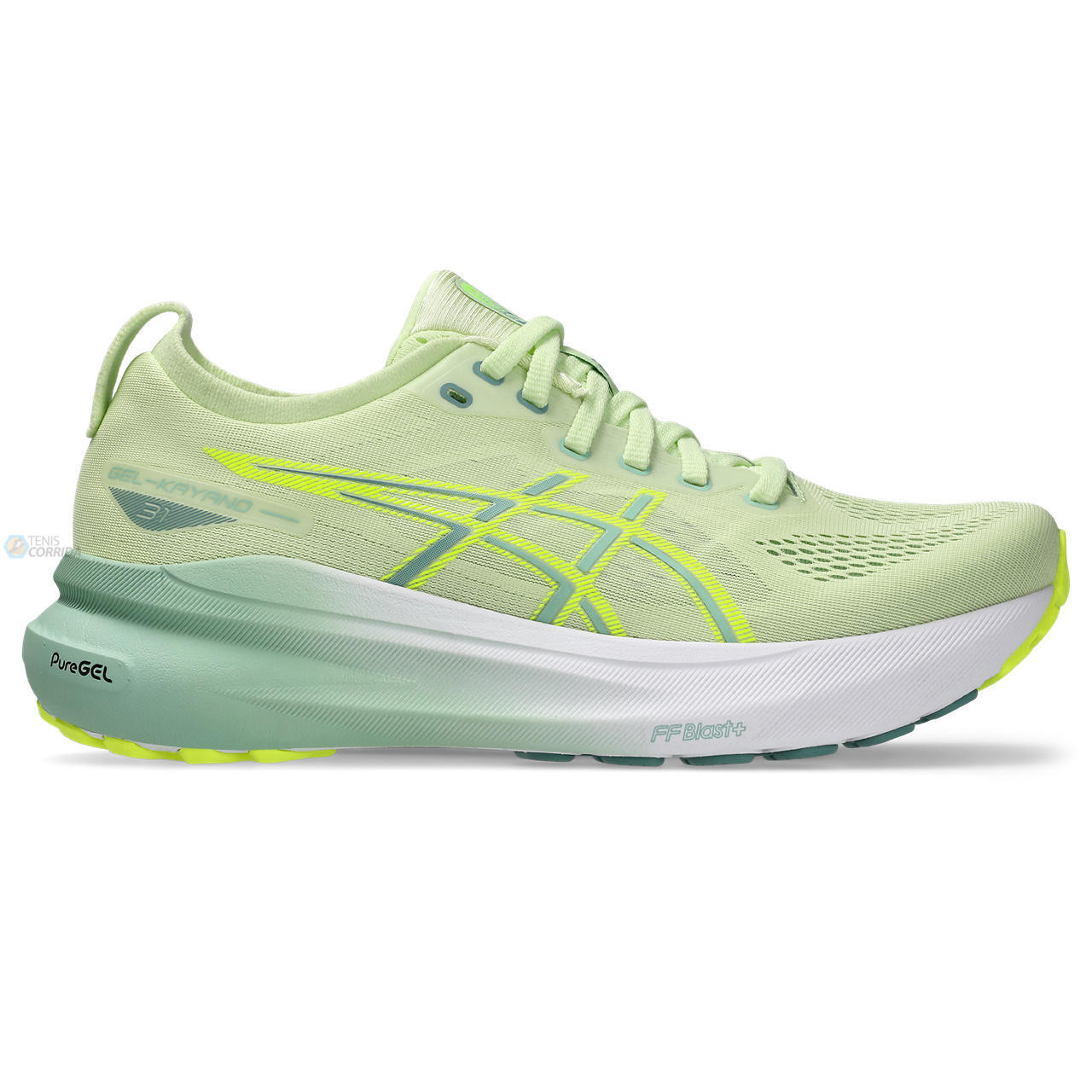 Tênis Asics Gel Kayano 31 - Verde e Branco - Feminino 