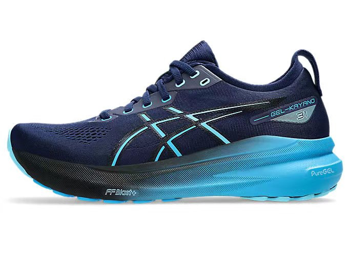 Tênis Asics Gel Kayano 31 - Preto e Azul - Masculino