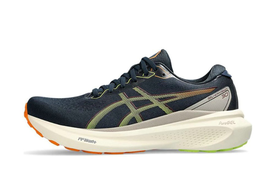 Tênis Asics Gel Kayano 30 - Azul Marinho e Verde Claro - Masculino