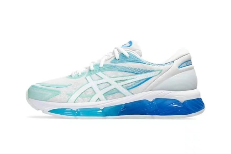 Tênis Asics Gel Quantum 360 8 - Branco e Azul - Masculino 