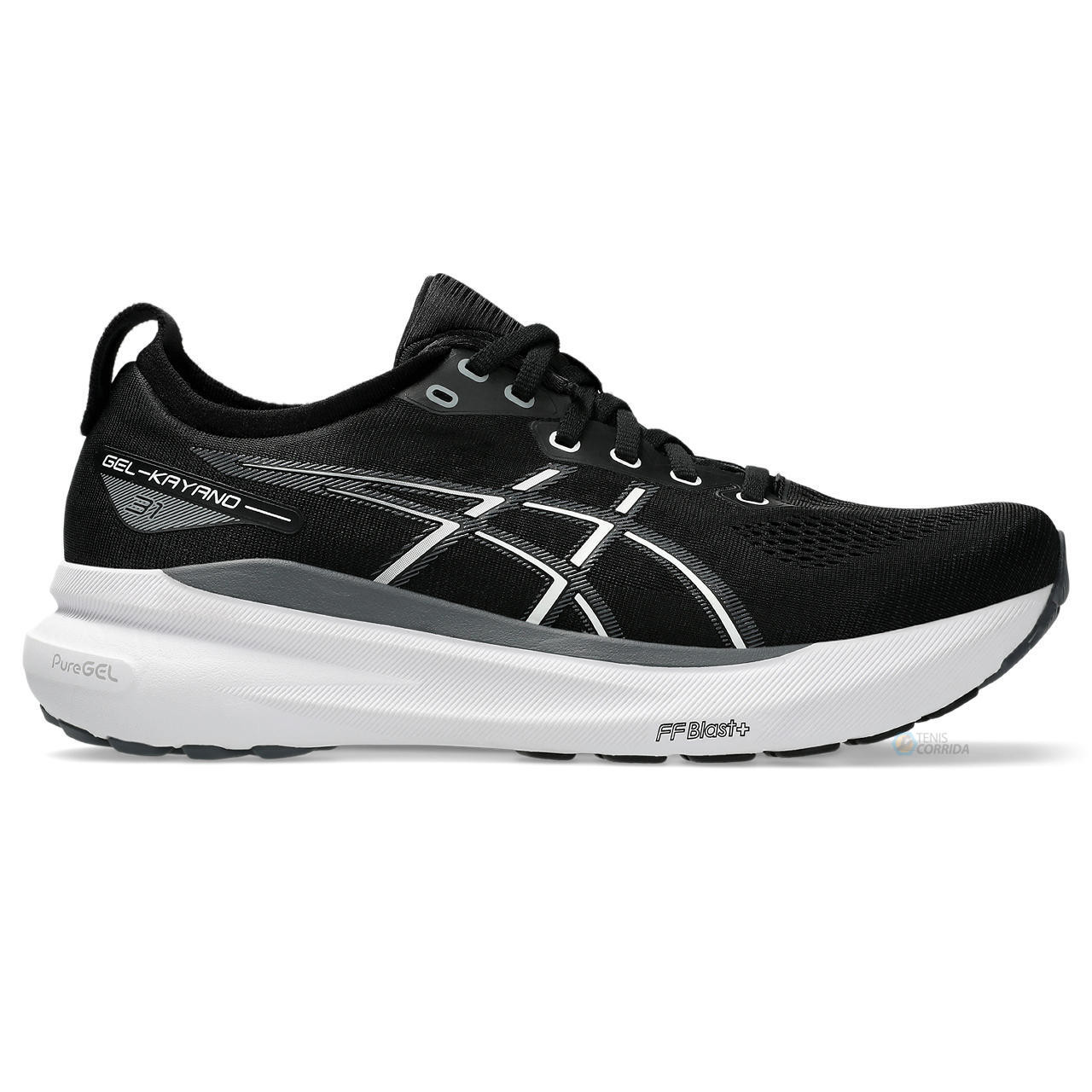 Tênis Asics Gel Kayano 31 - Preto e Branco - Feminino 