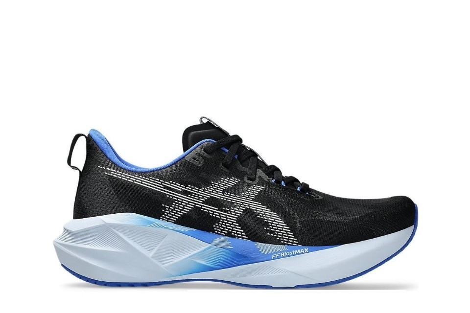 Tênis Asics Novablast 5 - Masculino - Preto e Azul 