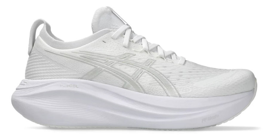 Tênis ASICS GEL Nimbus 27 - Feminino - Branco All White 