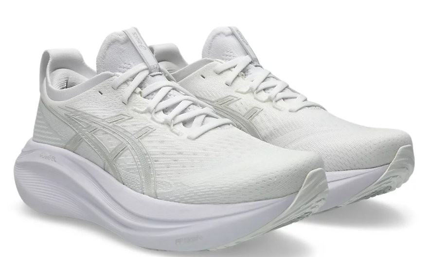 Tênis ASICS GEL Nimbus 27 - Feminino - Branco All White